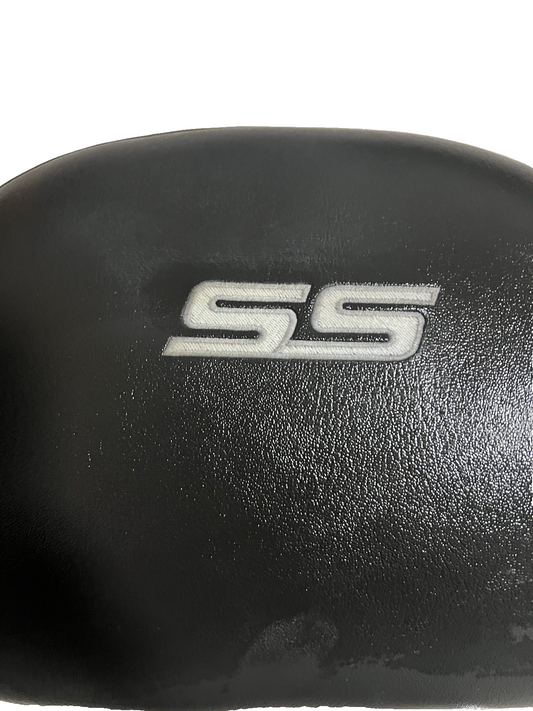 06-13 Chevy Impala SS Front Headrest Set Pair Black Leather OEM