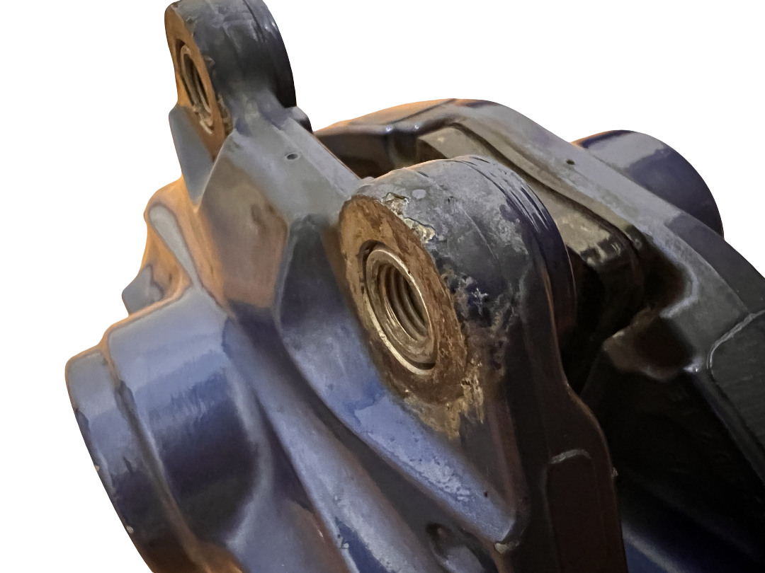 2015-2020 BMW M3 F30 F80 Rear Left Side Brake Caliper 2 Piston Blue OEM *NOTE*