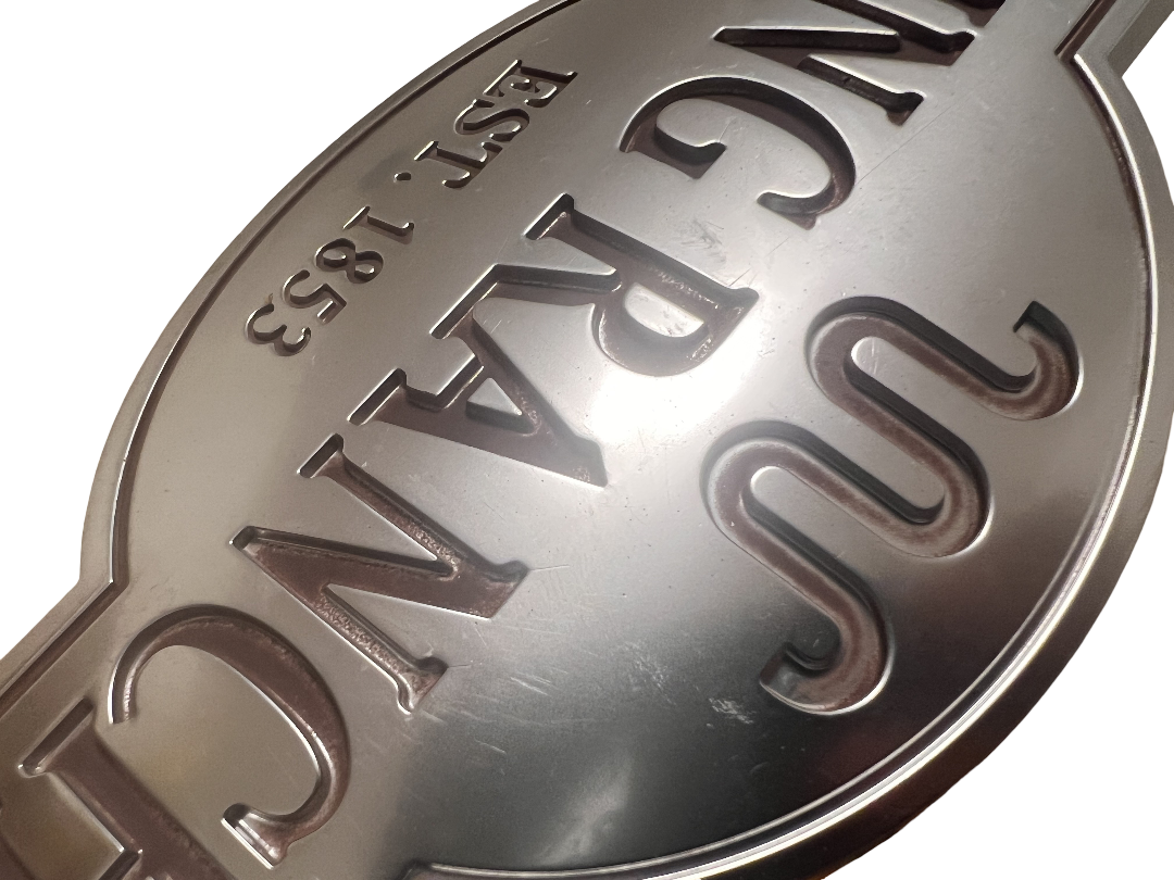 2005-08 FORD F150 KING RANCH FRONT FENDER TAILGATE EMBLEM SATIN PAIR OEM NICE!!!