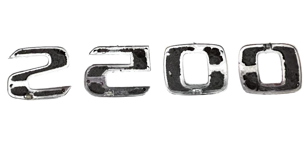 OEM Mercedes W220 S500 Chrome Trunk Rear Logo Emblem