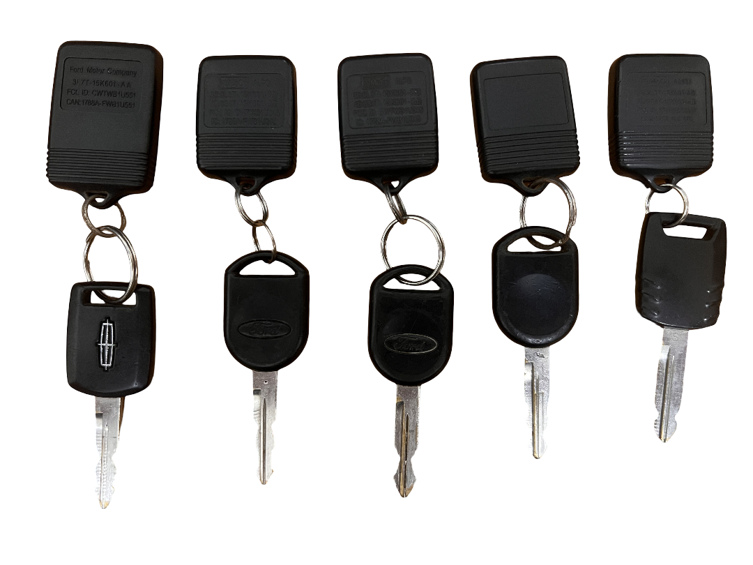 LOT OF 5 FORD LINCOLN MAZDA CAR BULK REMOTE KEYLESS ENTRY KEY OEM FOR PARTS