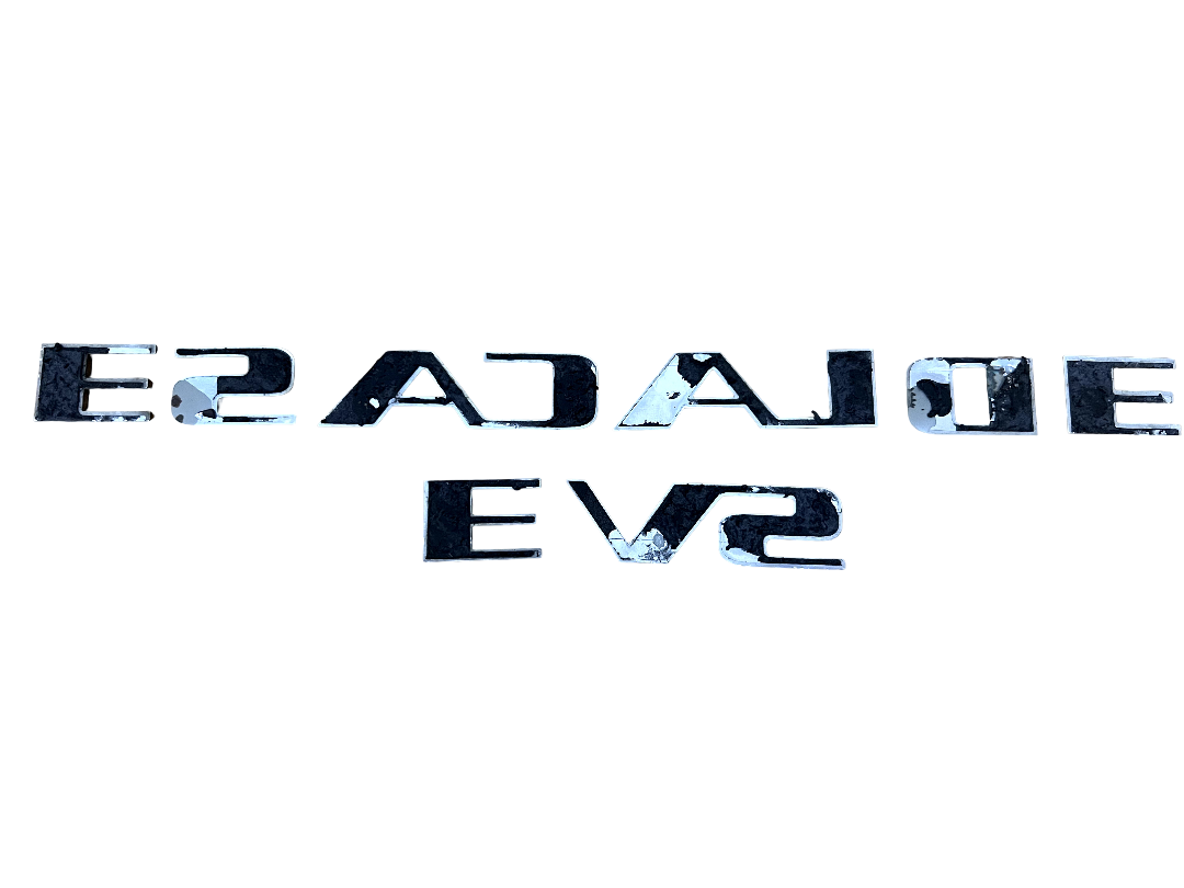 2002 - 2014 Cadillac Escalade ESV Emblem Script Letter Chrome Rear Side Door OEM