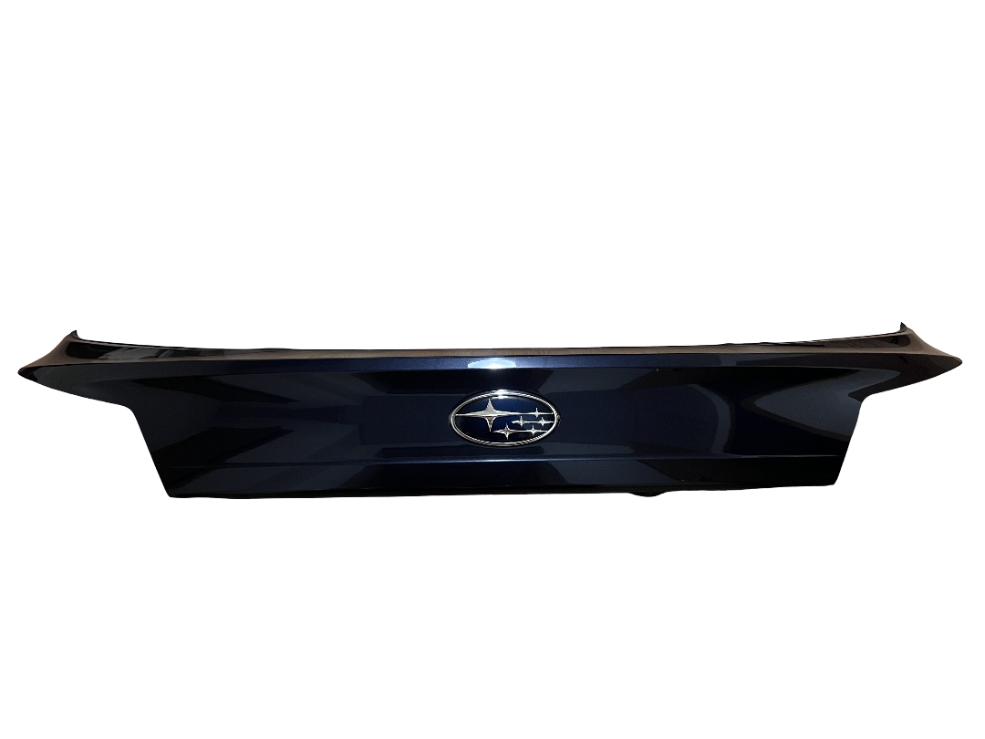 2013 SUBARU OUTBACK REAR TRUNK LID TRIM MOLDING C10010040 OEM BLUE