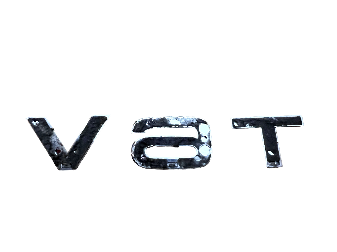 2008-2017 AUDI S5 FENDER EMBLEM BADGE V6T 8K0853601 OEM 