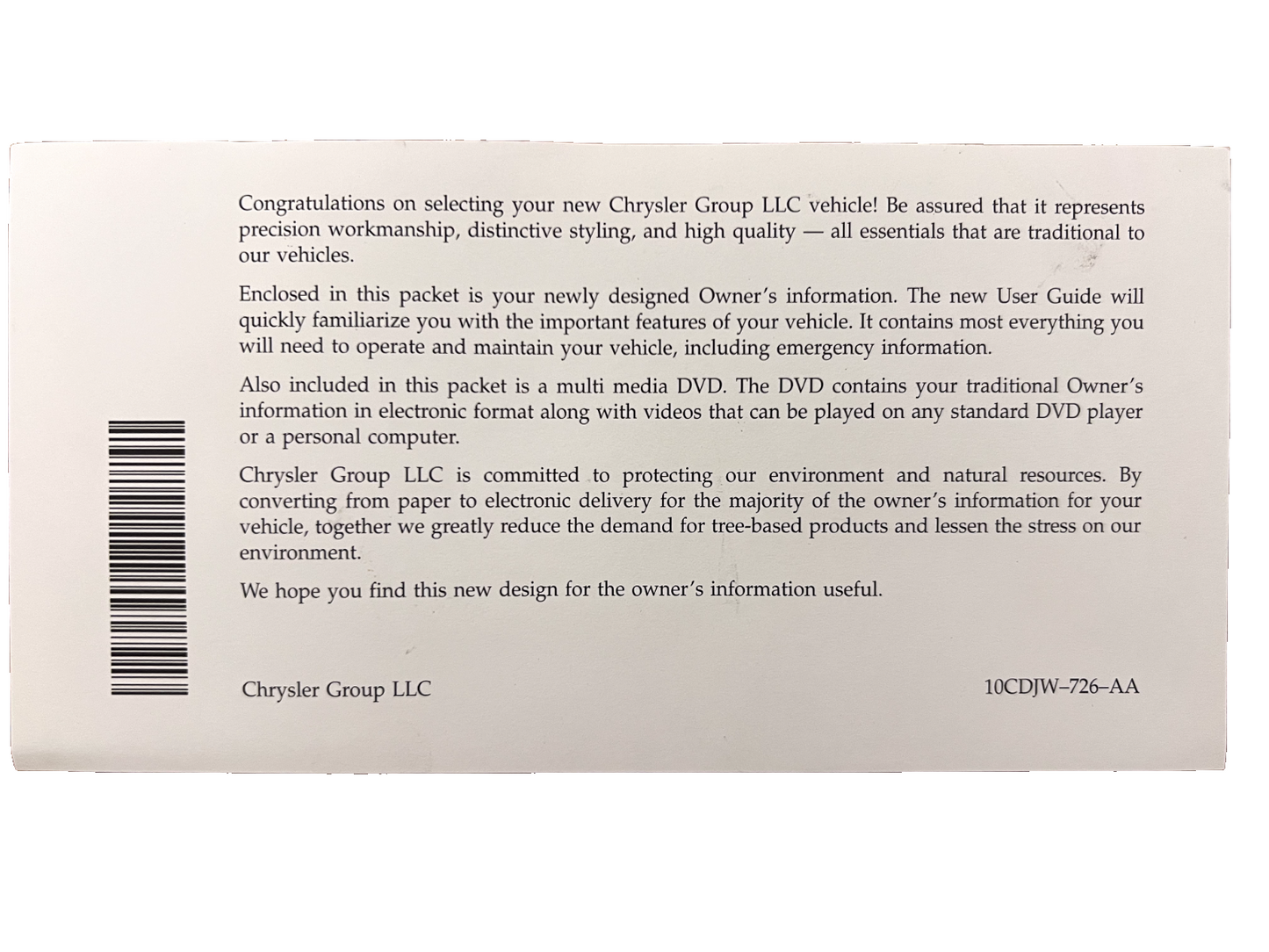 2010 Dodge Charger SXT GT R/T SRT8 Owner's Manual User Guide Kit OEM CLEAN!!!