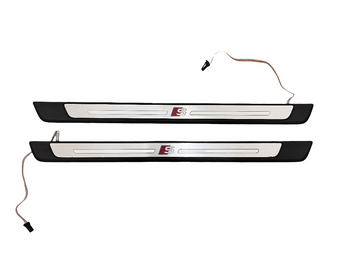 compare product 17-24 AUDI B9 A4 S4 A5 S5 SPORTBACK ILLUMINATED DOOR SILL TRIM FRONT OEM 021025