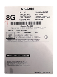 2016 INFINITI Q50 BOSE AM FM CD PLAYER RADIO AV RECEIVER 283304GW4A OEM