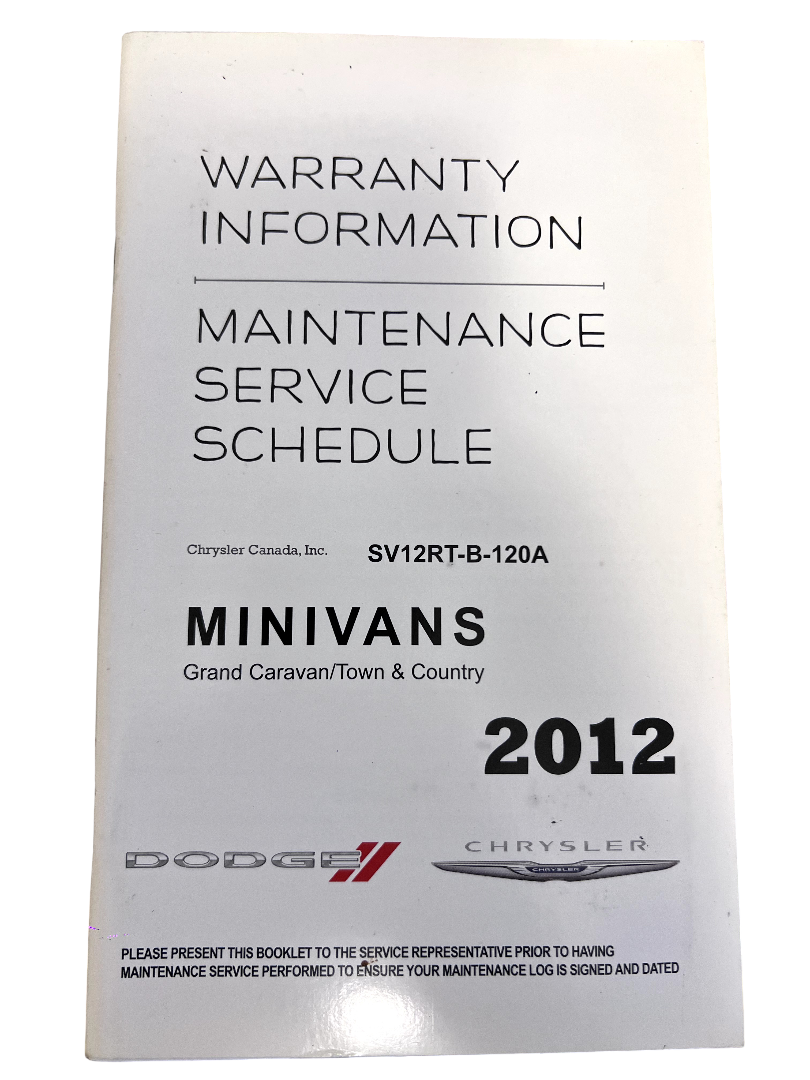 2012 CHRYSLER TOWN AND COUNTRY OWNER MANUAL BOOKS SET WITH CASE OEM CLEAN!!