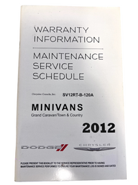 2012 CHRYSLER TOWN AND COUNTRY OWNER MANUAL BOOKS SET WITH CASE OEM CLEAN!!