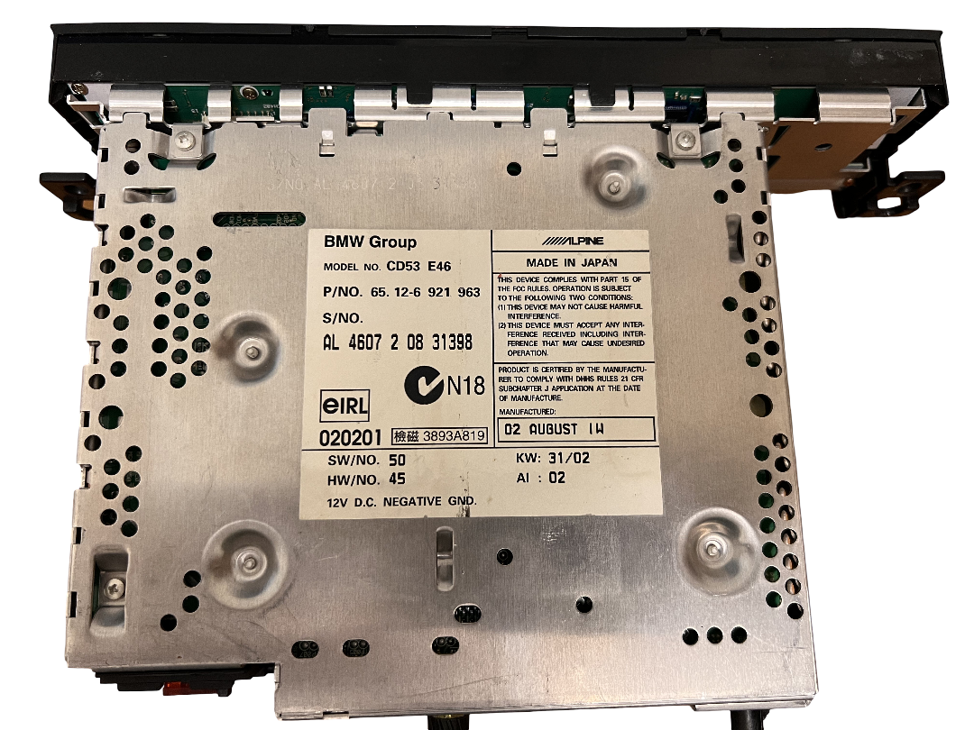 99-06 BMW E46 3-Series Business CD Radio Head Unit Player OEM