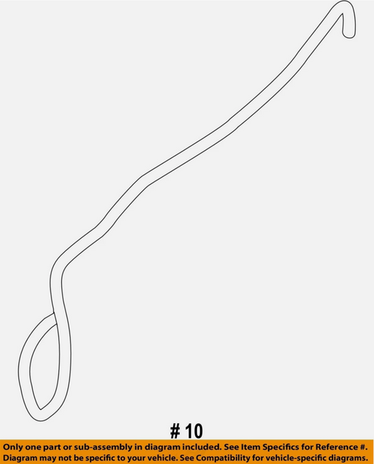 BMW OEM 10-17 135i Engine Turbocharger Components-Vacuum Hose 11657588773