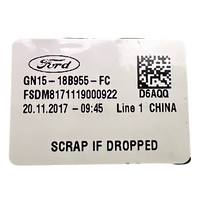 2019-2021 Ford EcoSport 8" Navigation Radio Display Screen Control Panel OEM