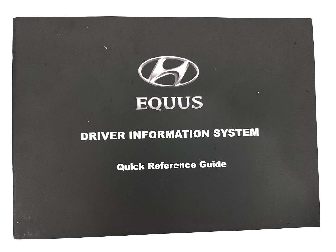 2012 Hyundai Equus V8 Owner's Manual Set Owner's Guide w/Leather Case RARE!!!