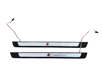 compare product 17-24 AUDI B9 A4 S4 A5 S5 SPORTBACK ILLUMINATED DOOR SILL TRIM FRONT OEM 021025