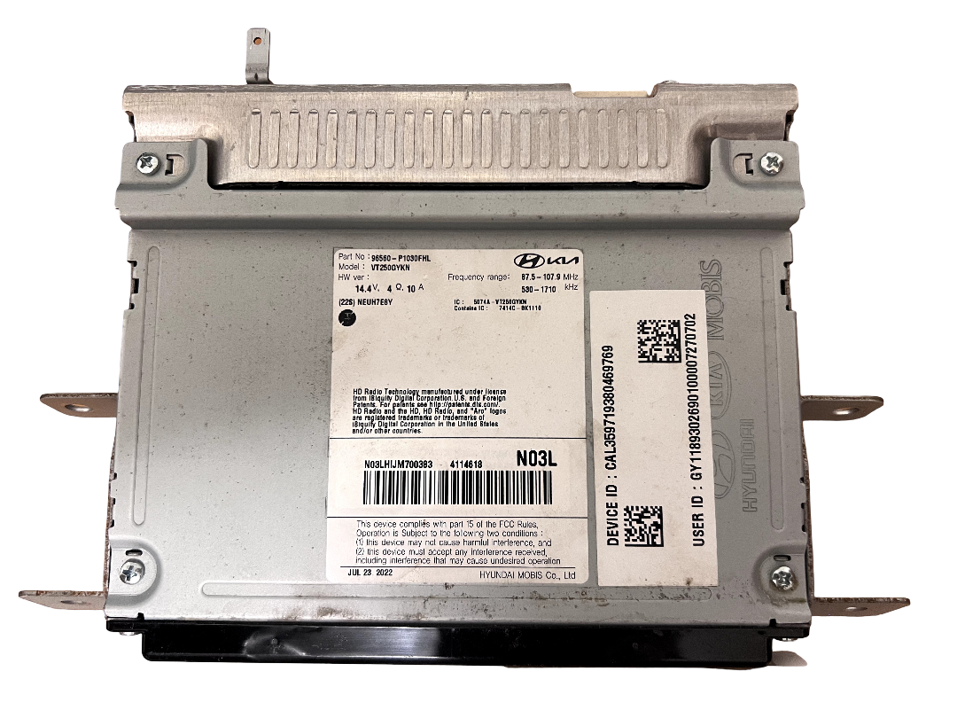 2023 Kia Sportage Radio Audio Control Module Computer Unit OEM 96560-P1030FHL