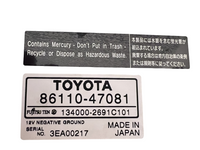 05-09 TOYOTA PRIUS Info Dash MFD Display Screen Monitor 86110-47081 GPS OEM P756