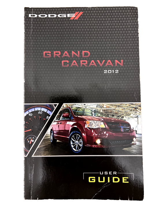 2012 Dodge Grand Caravan CVP SXT R/T GT Owner's Manual Kit