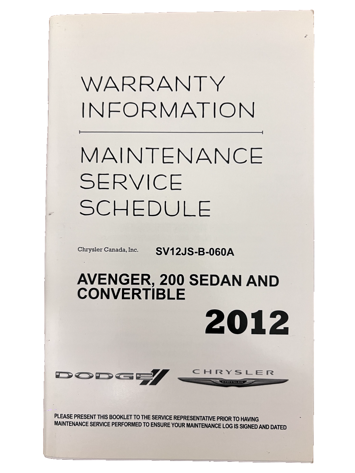 ✅ 2012 Chrysler 200 Owner's Manual User Guide Kit OEM EXCELLENT!!!
