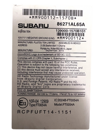 15-17 Subaru Legacy Outback 7" GPS Navigation Radio Screen OEM 86271-AL65A