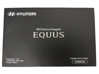 2012 Hyundai Equus V8 Owner's Manual Set Owner's Guide w/Leather Case RARE!!!
