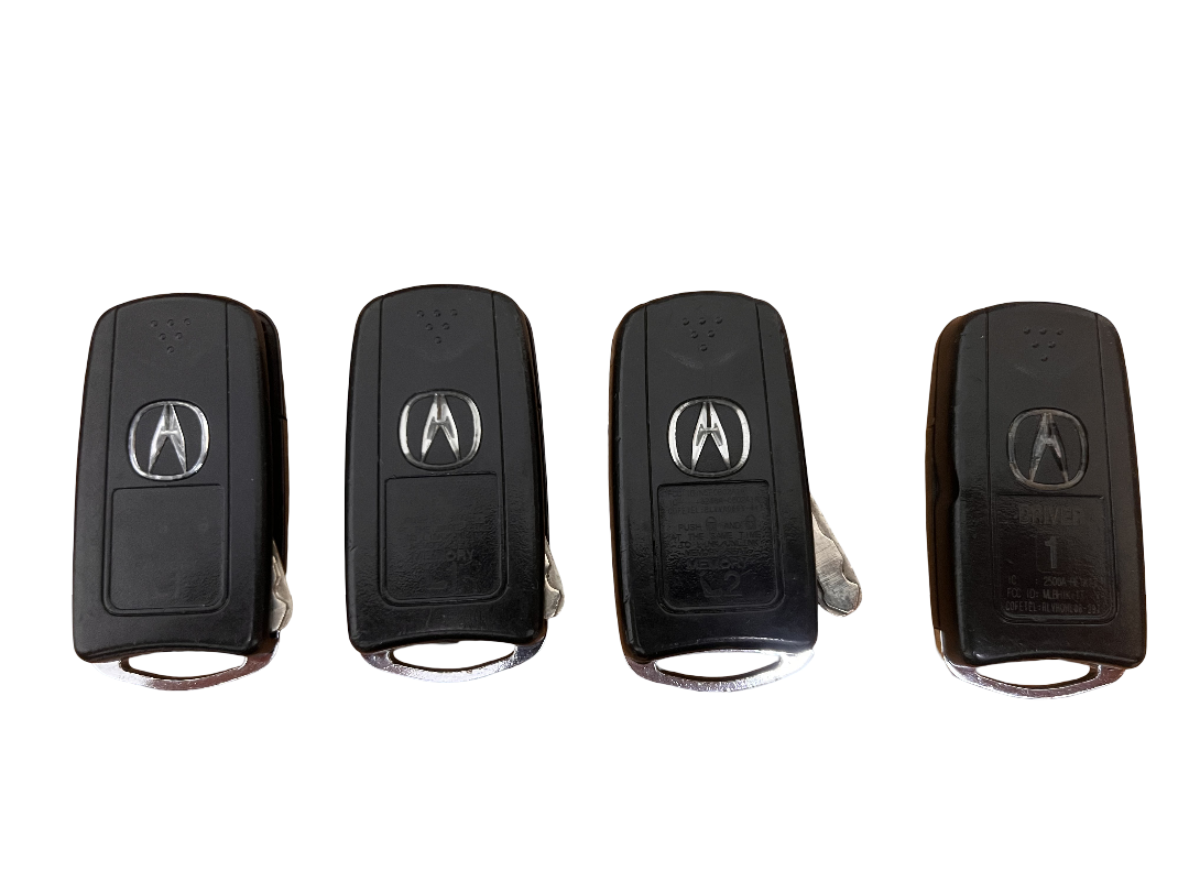 LOT OF 4 OEM Acura Flip Keys TL MDX FOR PARTS OR REPAIR