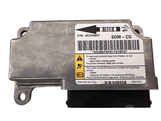 08 09 Chevy Silverado sierra Tahoe Yukon Escalade Suburban SRS Control Module