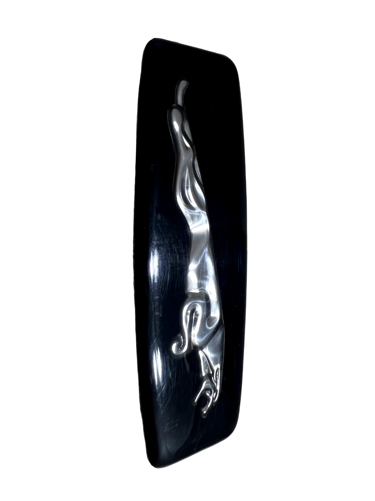 VINTAGE ACRYLIC JAGUAR TRUNK EMBLEM MASCOT LOGO BADGE USED