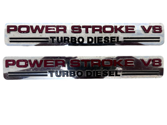 compare product 03-04 Ford F250 F350 6.0 6.0L Powerstroke V8 Turbo Diesel Door Badge Emblem OEM
