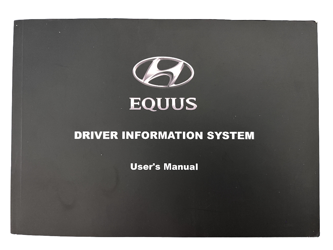 2012 Hyundai Equus V8 Owner's Manual Set Owner's Guide w/Leather Case RARE!!!