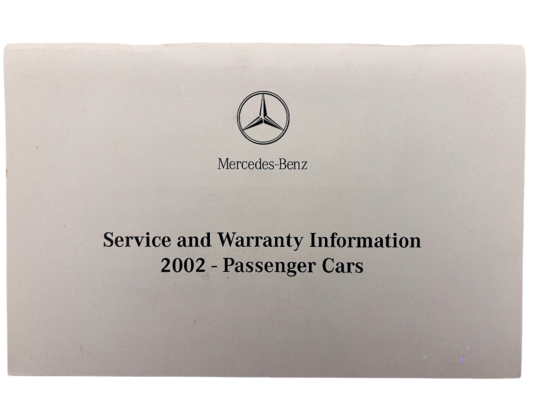 2002 Mercedes S Class S430 S500 S55 AMG S600 Owners Manual Set Case