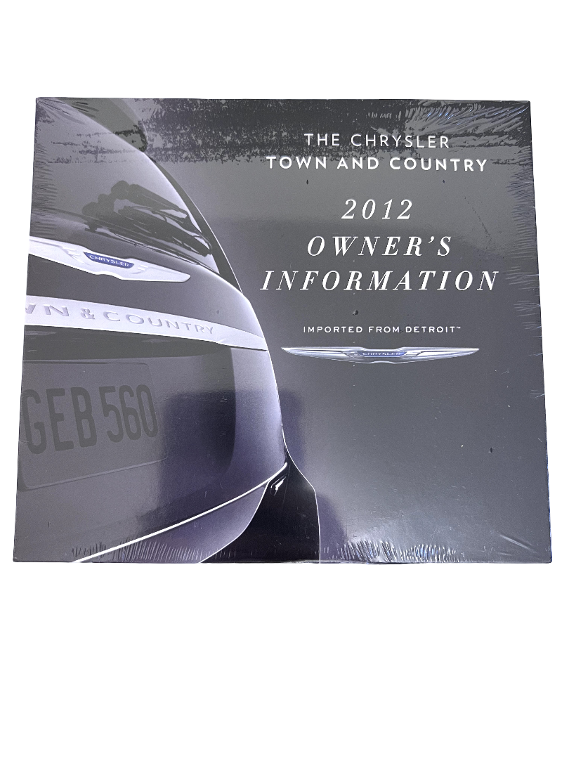 2012 CHRYSLER TOWN AND COUNTRY OWNER MANUAL BOOKS SET WITH CASE OEM CLEAN!!
