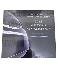 2012 CHRYSLER TOWN AND COUNTRY OWNER MANUAL BOOKS SET WITH CASE OEM CLEAN!!