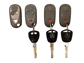 compare product Lot of 4 Acura MDX TL Smart Key Fob Remotes OEM UNTESTED AS-IS - For Parts