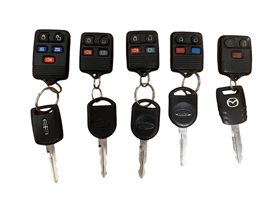LOT OF 5 FORD LINCOLN MAZDA CAR BULK REMOTE KEYLESS ENTRY KEY OEM FOR PARTS