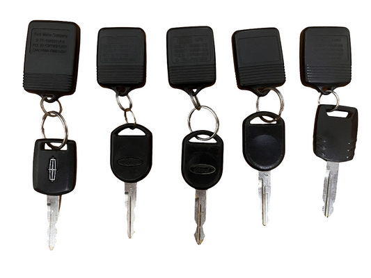 LOT OF 5 FORD LINCOLN MAZDA CAR BULK REMOTE KEYLESS ENTRY KEY OEM FOR PARTS
