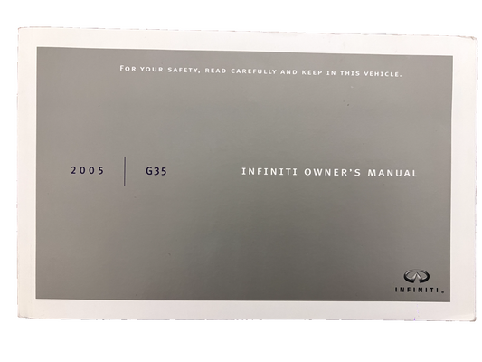 ✅ 2005 Infiniti G35 Coupe & Sedan Owner's Manual Kit with Case EXCELLENT!!!