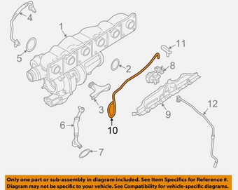 compare product BMW OEM 10-17 135i Engine Turbocharger Components-Vacuum Hose 11657588773