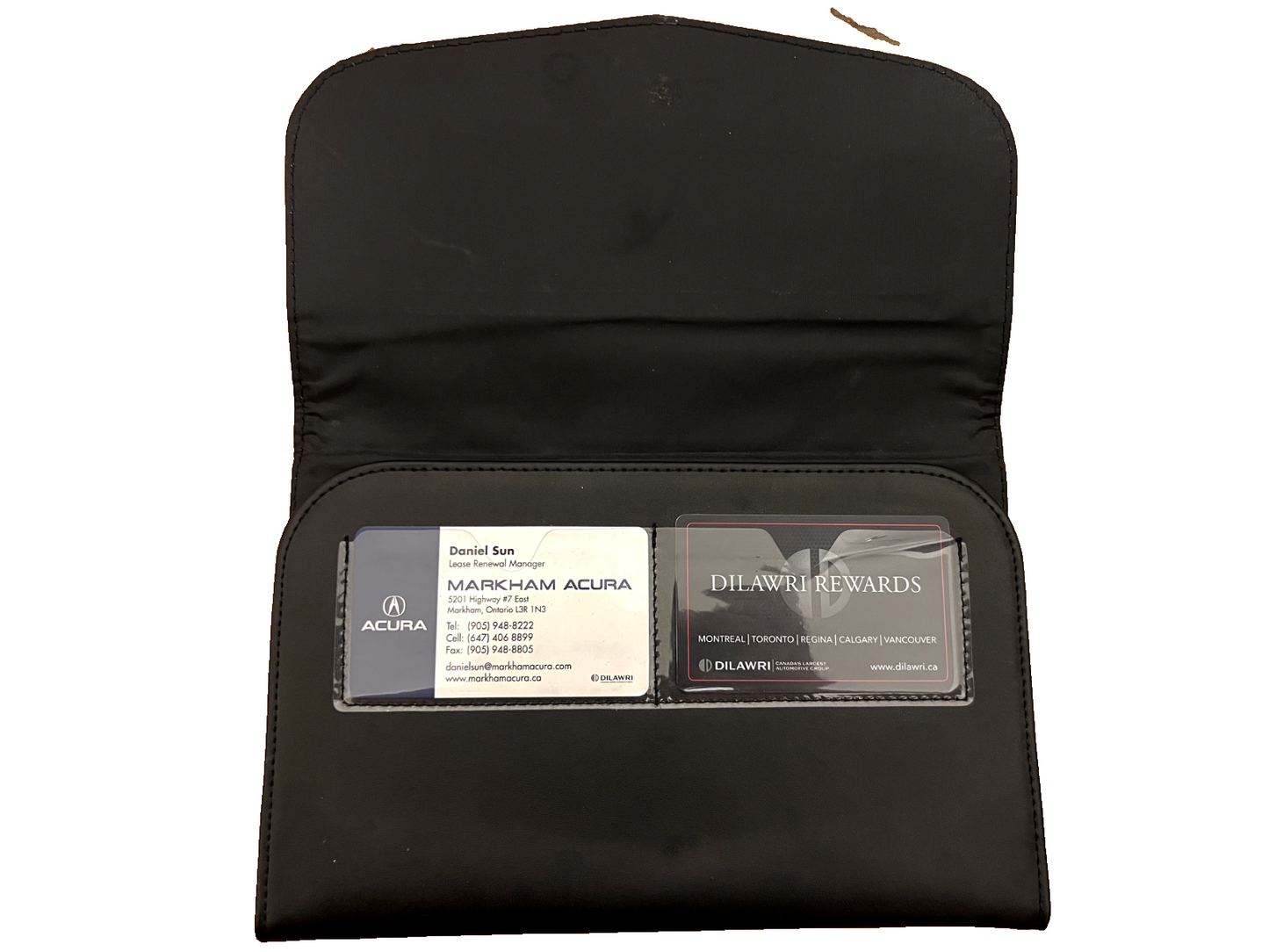 2015-22 Acura TLX ILX RDX MDX Original Leather Case For Owners Manual Holder