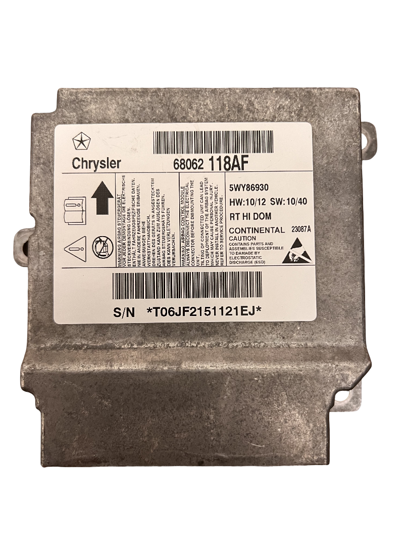 11 DODGE CARAVAN Safety Restraint System SRS Relay Control Module 68062118AF