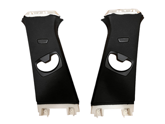 compare product 12-18 BMW F30 F31 SET OF 2 LEFT RIGHT UPPER B PILLAR TRIM COVER PANEL BLACK OEM