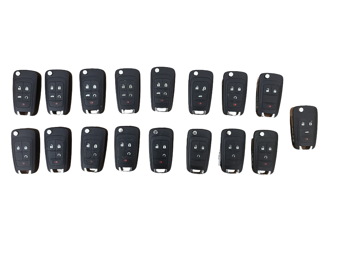 Lot of 17 GM Flip Key Fob Remotes OEM UNTESTED - For Parts / Repair