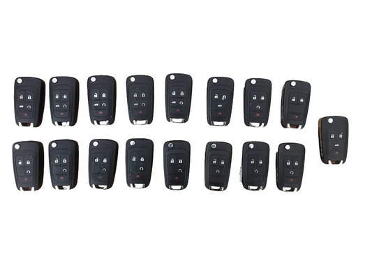 Lot of 17 GM Flip Key Fob Remotes OEM UNTESTED - For Parts / Repair