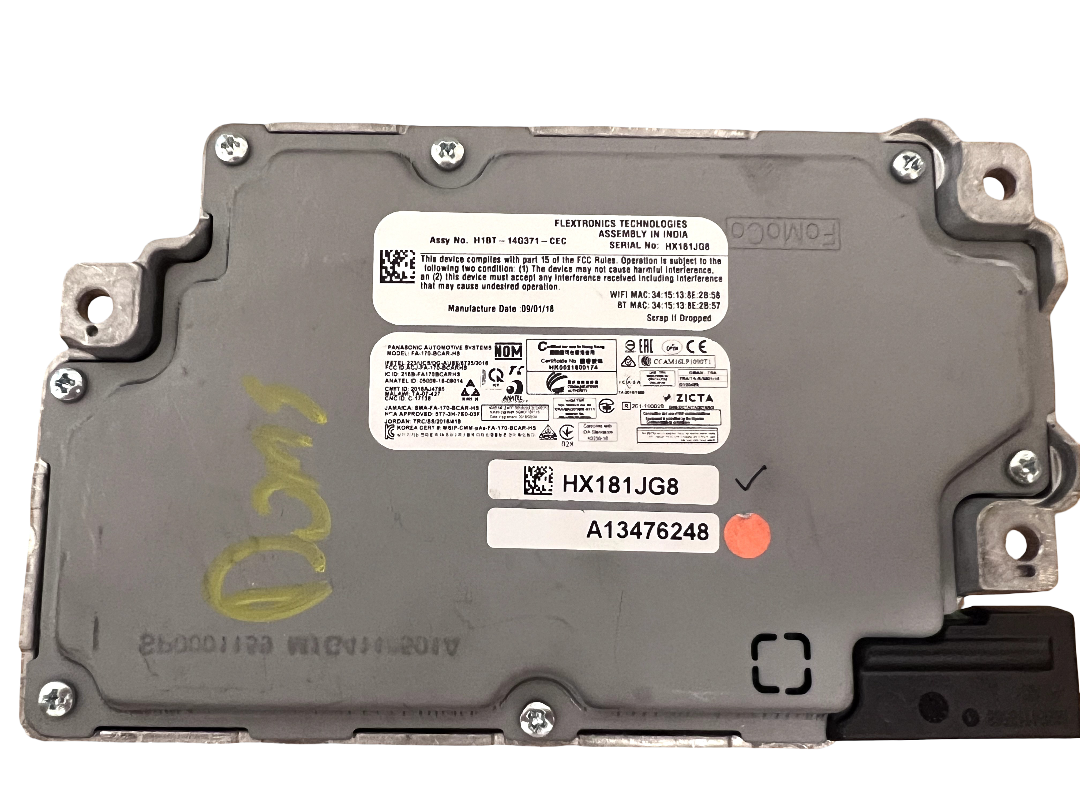 18-21 Ford Ecosport SYNC 3 APIM Module Apple CarPlay Non-Nav OEM H1BT-14G371-CEC