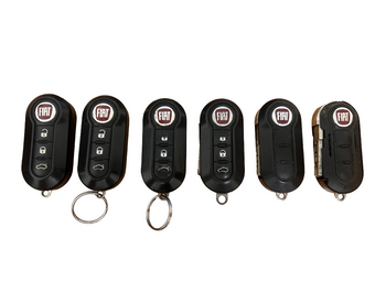 compare product Lot of 6 Fiat 500 Flip Key Fob Remotes OEM UNTESTED - For Parts / Repair