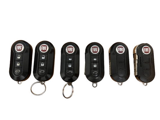 Lot of 6 Fiat 500 Flip Key Fob Remotes OEM UNTESTED - For Parts / Repair