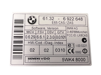 02-08 BMW E65 E66 750i Ignition Lock Slot & Start Stop Button OEM (NO KEY FOB)