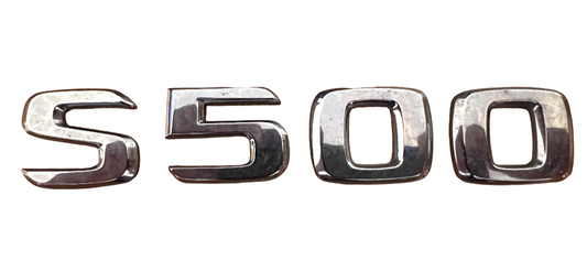 OEM Mercedes W220 S500 Chrome Trunk Rear Logo Emblem