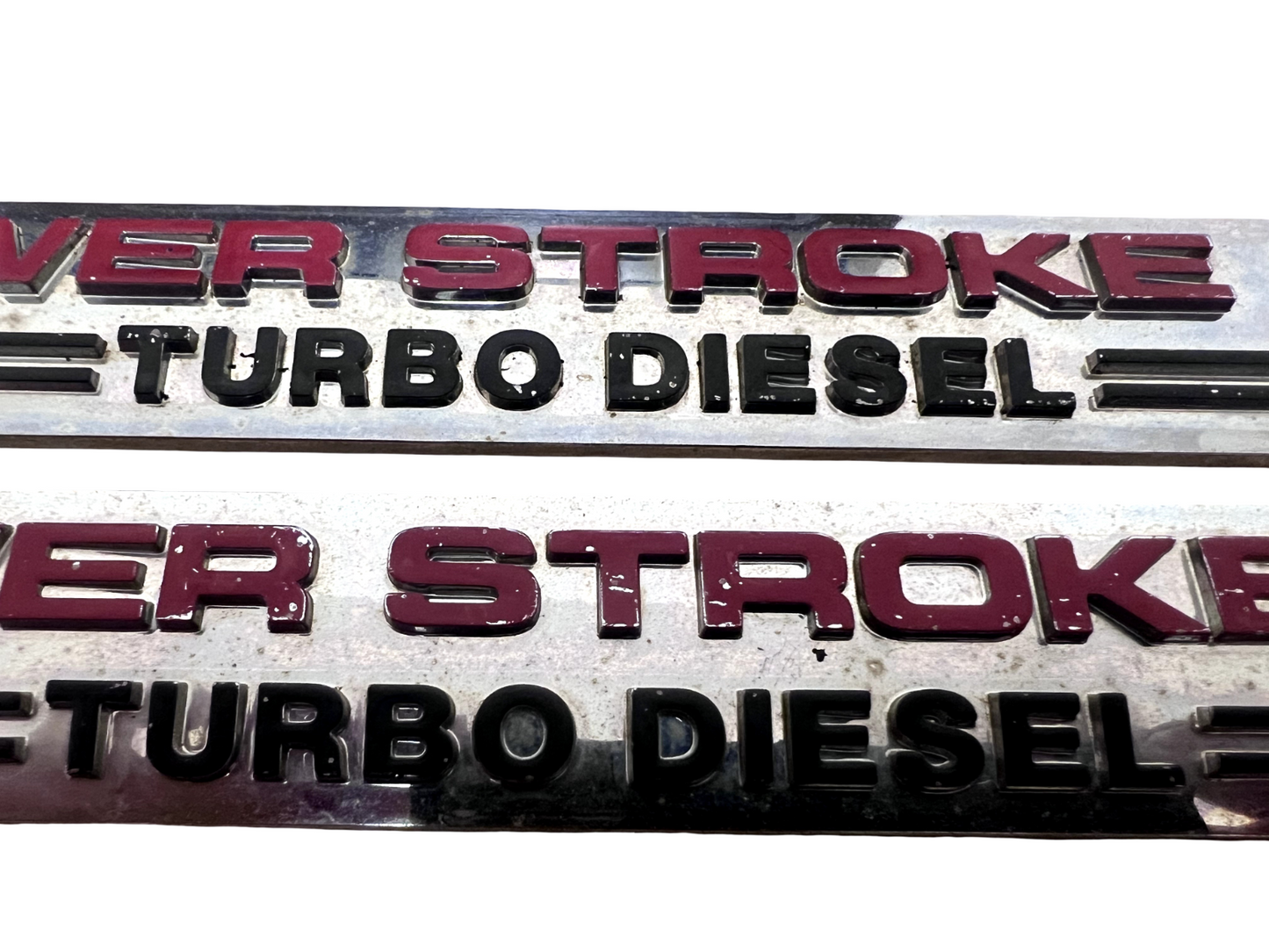 03-04 Ford F250 F350 6.0 6.0L Powerstroke V8 Turbo Diesel Door Badge Emblem OEM