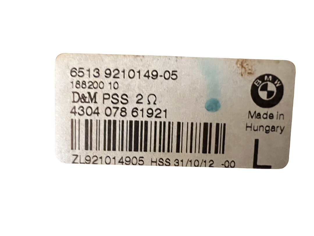 2013-2016 BMW 320I F30 FRONT LEFT SIDE UNDER SEAT FLOOR SPEAKER SUBWOOFER OEM